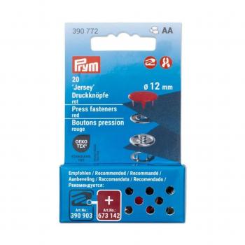 Prym 'Jersey' Druckknöpfe Rot 390772